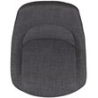 Bowery Hill Gas Lift Adjustable Fabric Upholstered Swivel Bar Stool in Dark Gray