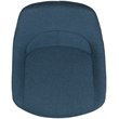Bowery Hill Gas Lift Adjustable Fabric Upholstered Swivel Bar Stool in Blue