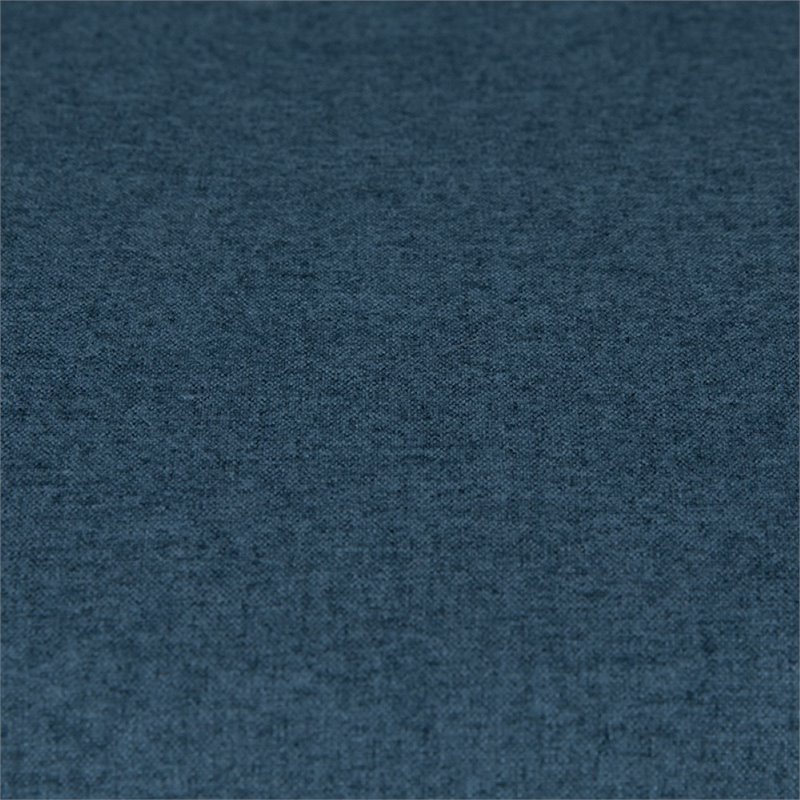 Bowery Hill Gas Lift Adjustable Fabric Upholstered Swivel Bar Stool in Blue