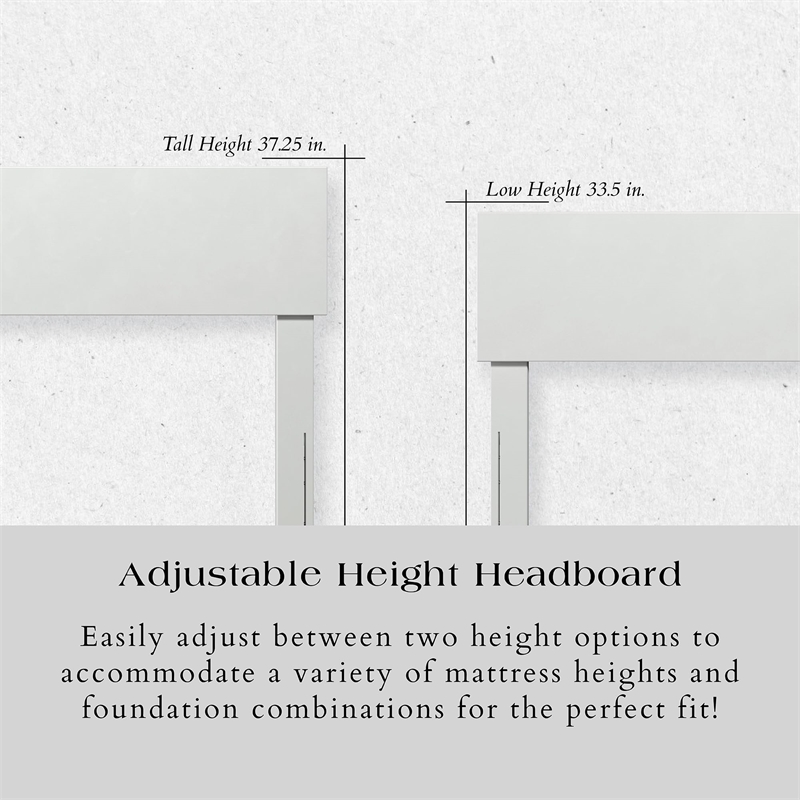 Bowery Hill Full Platform Panel Bed with Trundle in White