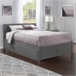 Bowery Hill Full Platform Panel Bed with Trundle in Gray