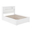 Bowery Hill Full Platform Panel Bed with Trundle in White