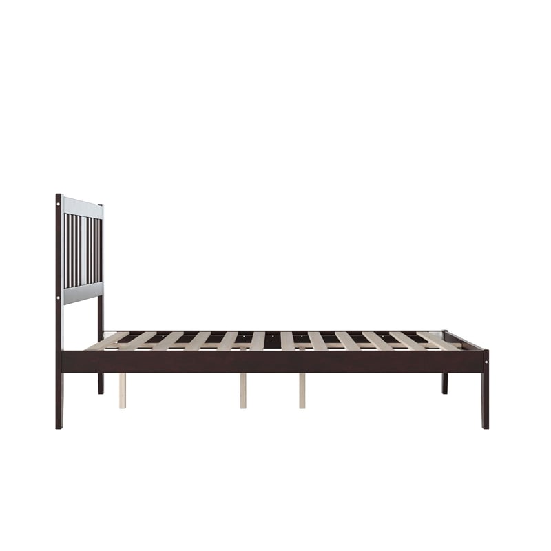 Bowery Hill Twin Spindle Bed with USB Turbo Charger in White