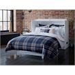 Bowery Hill Modern Wood Full Murphy Bed Chest with Mattress in White