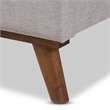 Bowery Hill Upholstered Queen Platform Bed in Gray Beige