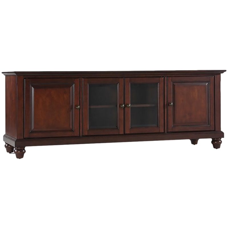 Bowery Hill Traditional Wood Low-Profile TV Stand for TVs up to 60