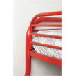 Bowery Hill Metal Twin over Full Bunk Bed in Red