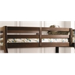 Bowery Hill Wood Twin over Full Storage Bunk Bed in Dark Walnut