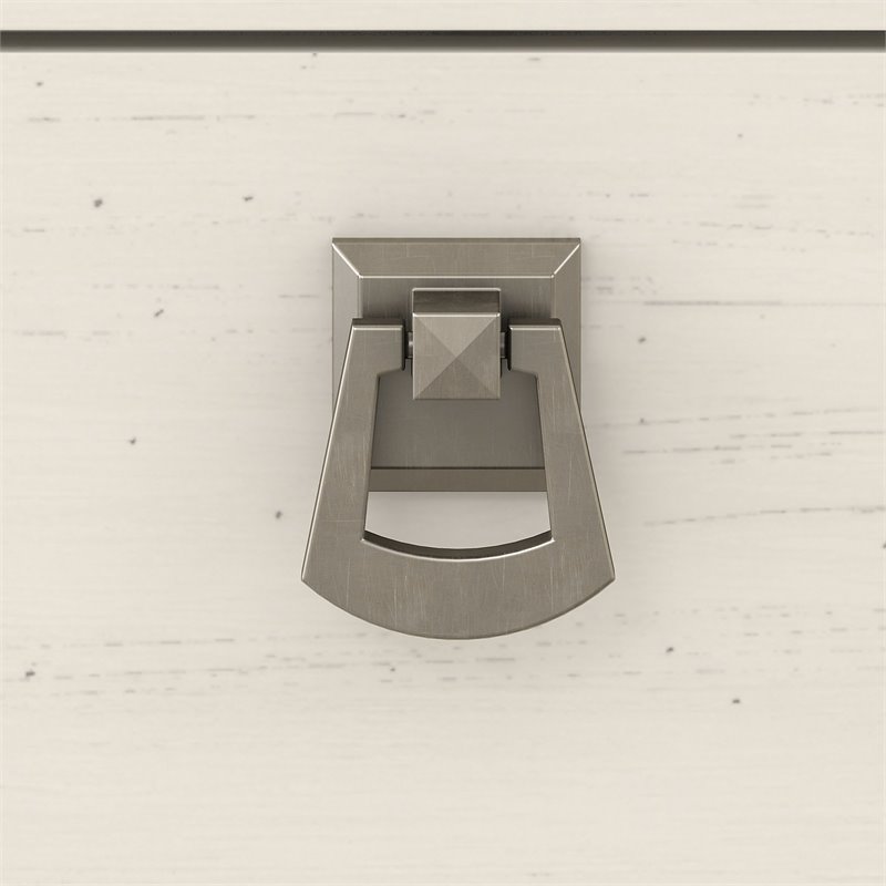 Bowery Hill Furniture Salinas Entryway Storage Set in Antique White