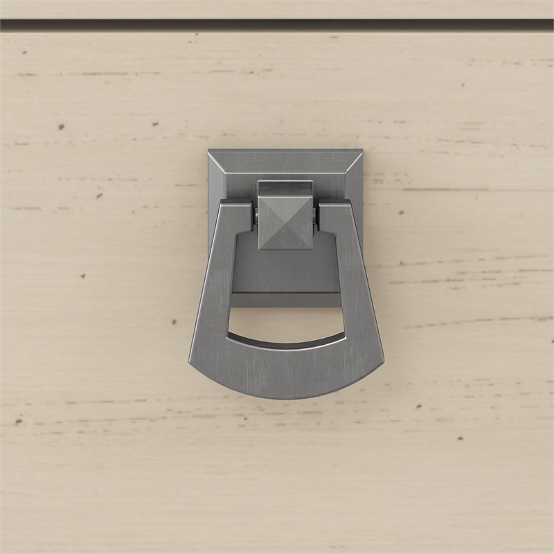 Bowery Hill Wood Furniture Kitchen Pantry Cabinet with Doors in White