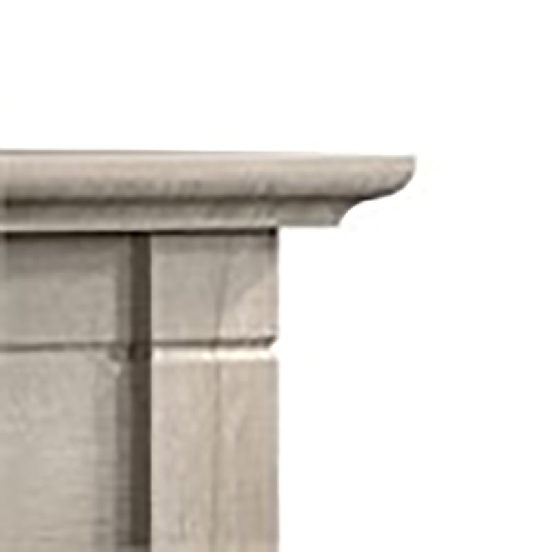 Bowery Hill Engineered Wood Console Table with Drawers in Washed Gray