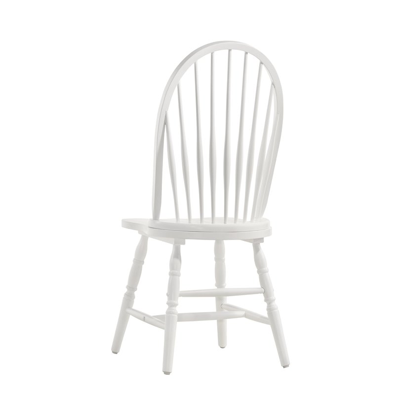 Bowery Hill Wood Dining Chair in Pure White