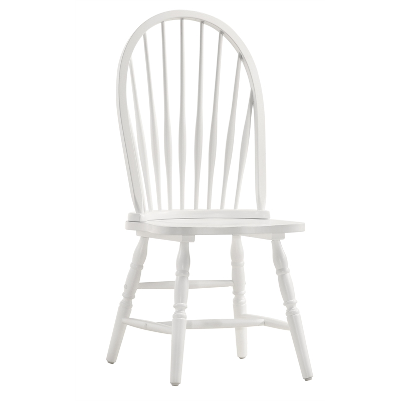 Bowery Hill Wood Dining Chair in Pure White