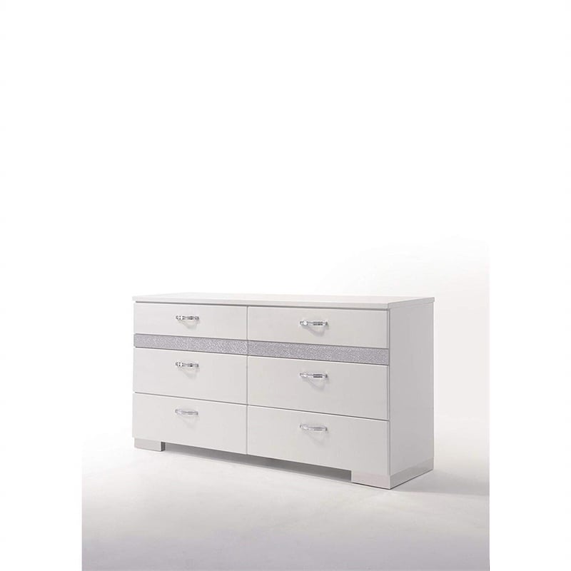 Bowery Hill 6 Drawer Dresser in White