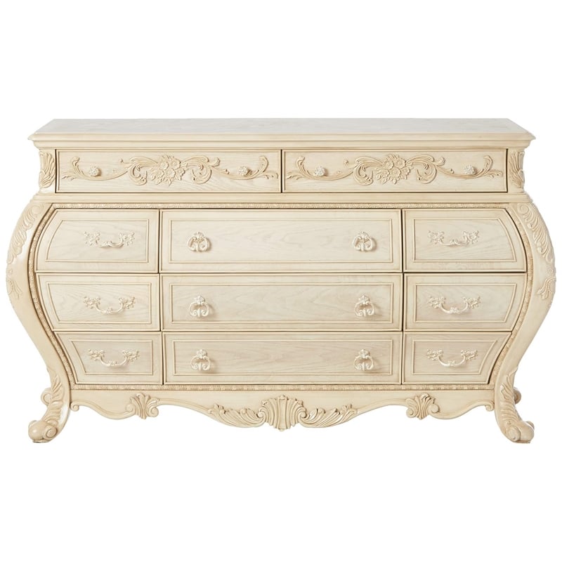 Bowery Hill 11 Drawers Dresser in Antique White