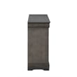 Bowery Hill Traditional Wood Dresser in Dark Gray