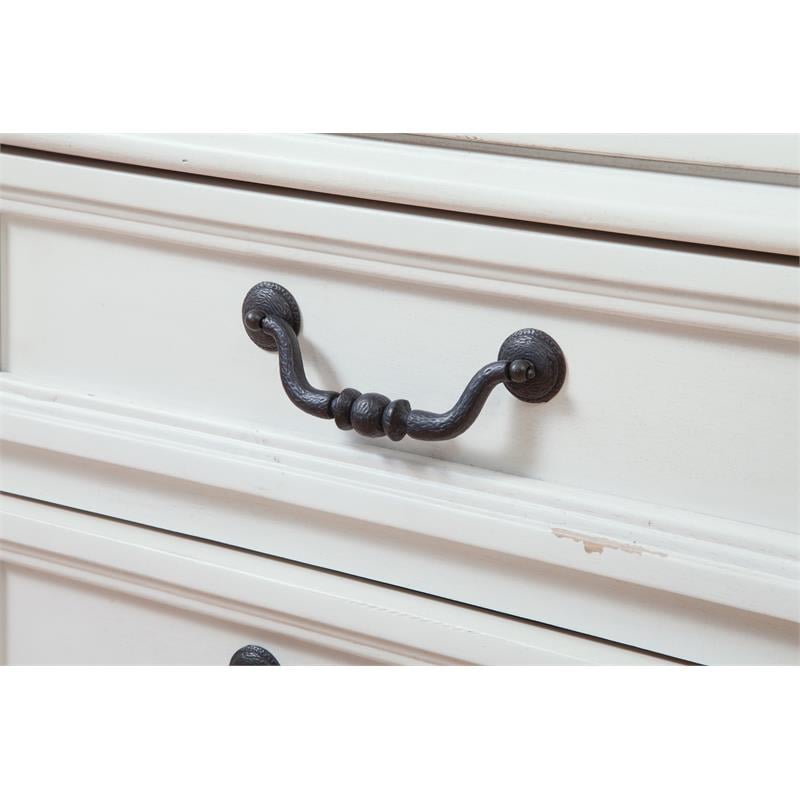 Bowery Hill White Dresser and Mirror