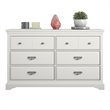 Bowery Hill 6 Drawer Dresser in White