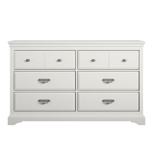 Bowery Hill 6 Drawer Dresser in White
