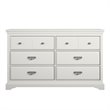 Bowery Hill 6 Drawer Dresser in White
