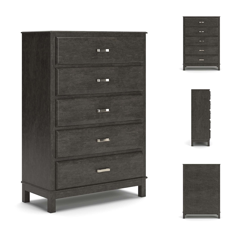 Bowery Hill 7 Drawer Dresser in Gray