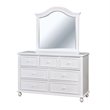 Bowery Hill 7-Drawer Traditional Solid Wood Dresser in White