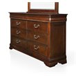Bowery Hill Traditional Wood 8-Drawer Dresser in Cherry