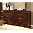 Bowery Hill Traditional Wood 8-Drawer Dresser in Cherry