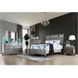Bowery Hill 2-Piece 7-Drawer Transitional Wood Dresser and Mirror in Gray