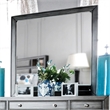 Bowery Hill 2-Piece 7-Drawer Transitional Wood Dresser and Mirror in Gray