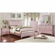 Bowery Hill 2-Piece Contemporary Wood Dresser and Mirror in Rose Gold