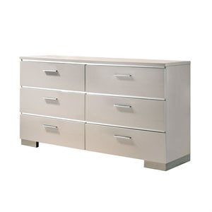 Bowery Hill Contemporary Wood Dresser in White