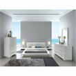 Bowery Hill Contemporary Wood 6-Drawer Dresser in White