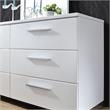 Bowery Hill Contemporary Wood 6-Drawer Dresser in White