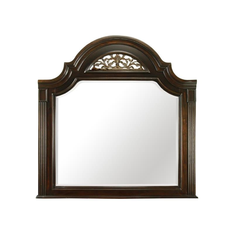 Bowery Hill 2-Piece 9-Drawer Traditional Solid Wood Dresser and Mirror in Walnut