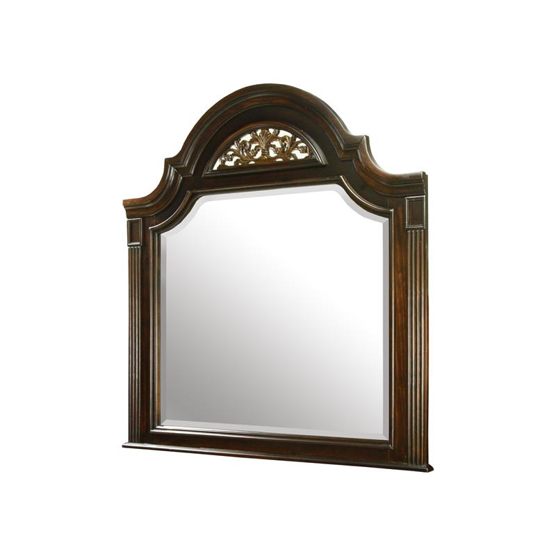 Bowery Hill 2-Piece 9-Drawer Traditional Solid Wood Dresser and Mirror in Walnut