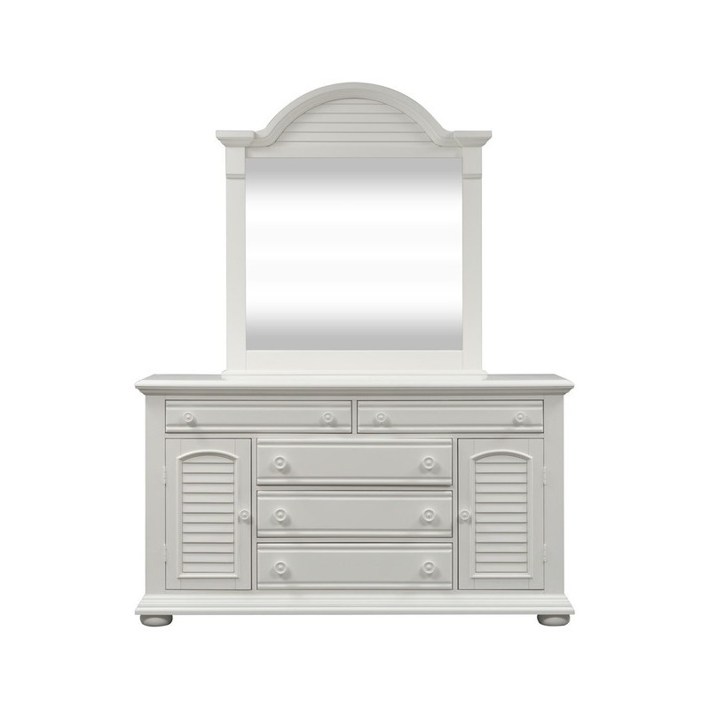 Bowery Hill Dresser & Mirror in White
