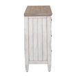 Bowery Hill Mid-Century Wood 9 Drawer Dresser in White