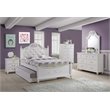 Bowery Hill Engineered Wood 7-Drawers Bedroom Dresser with Mirror Set in White