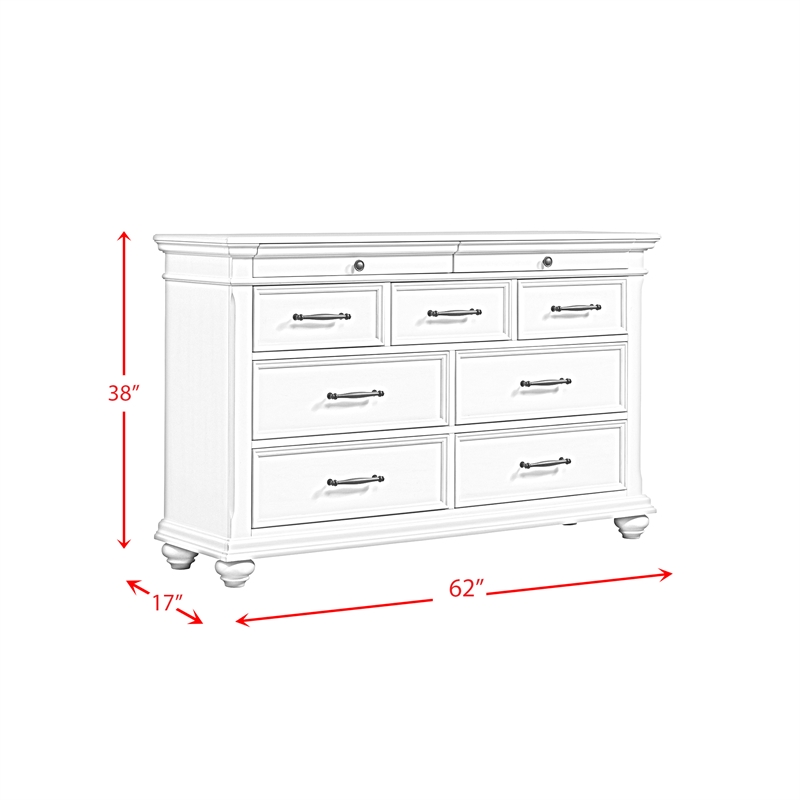 Bowery Hill 9-Drawer Dresser in Black