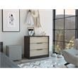 Bowery Hill 3 Drawers Dresser in Weathered Oak