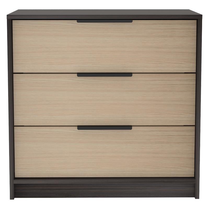 Bowery Hill 3 Drawers Dresser in Weathered Oak