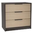 Bowery Hill 3 Drawers Dresser in Weathered Oak