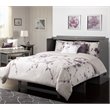 Bowery Hill Queen Traditional Solid Wood Murphy Bed Chest with Mattress in Gray