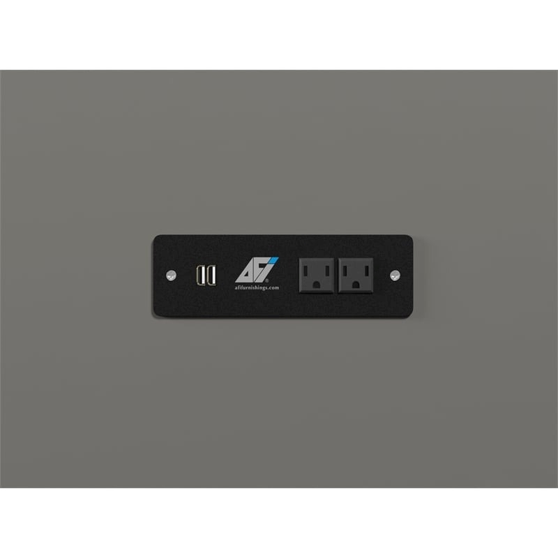 Bowery Hill Queen Traditional Solid Wood Murphy Bed Chest with Mattress in Gray