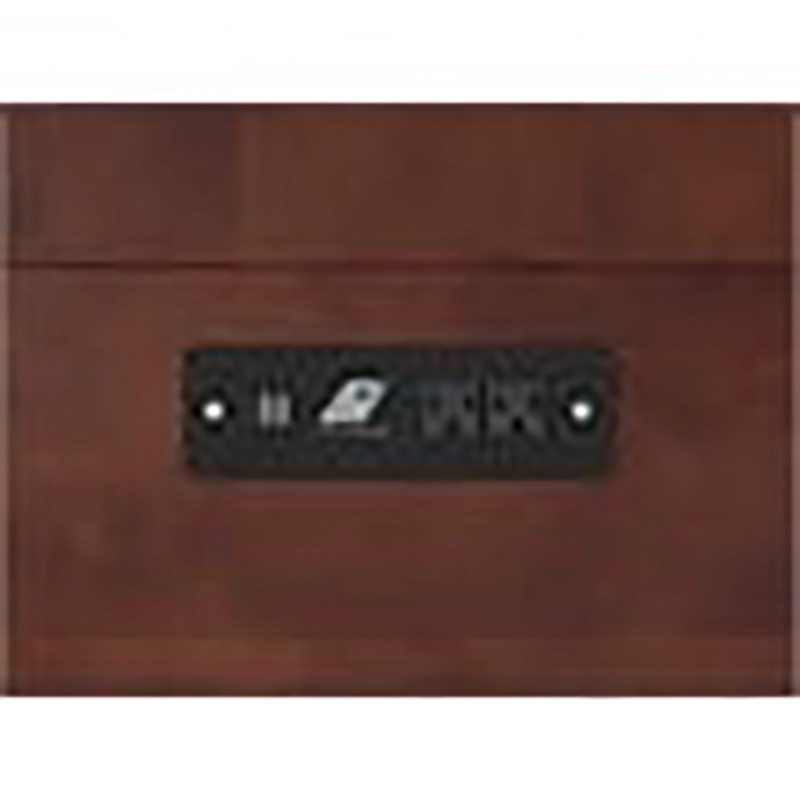 Bowery Hill Traditional Solid Wood Bed Chest with Mattress in Walnut