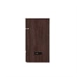 Bowery Hill Queen Modern Wood Murphy Bed Chest with Mattress in Burnt Amber