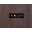 Bowery Hill Queen Modern Wood Murphy Bed Chest with Mattress in Burnt Amber