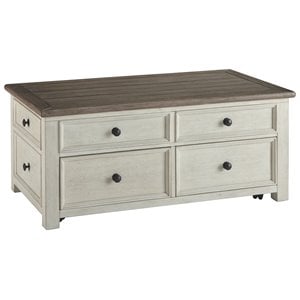 Bowery Hill Engineered Wood Lift-Top Cocktail Table in Two-Tone