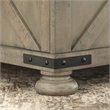 Bowery Hill Pine Wood Square Coffee Table with Storage in Weathered Gray